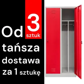 szafka-ubraniowa-bhp-mega-m-j-80-2-drzwiowa-z-przegrodami-szara-czerwony-f