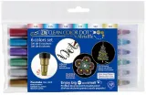 kuretake-pisaki-dwustronne-dot-metallic-6-kol