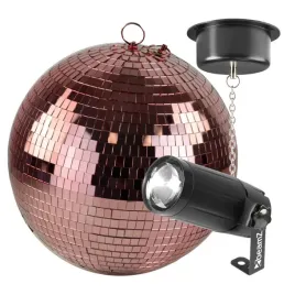 zestaw-kula-lustrzana-30-cm-rozowo-zlota-naped-sieciowy-reflektor-pin-