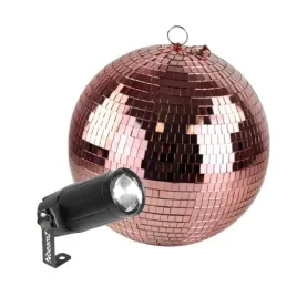 zestaw-kula-lustrzana-20cm-rozowo-zlota-pinspot-led