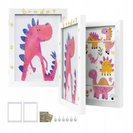 ramki-na-zdjecia-a4-biale-drewniane-zestaw-2-szt