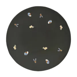 dywan-okragly-broste-copenhagen-bawelniany-zielony-120-cm