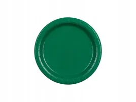 talerzyki-papierowe-ciemny-zielony-18cm-party-deco