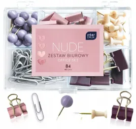 zestaw-biurowy-w-etui-spinacze-klipy-pinezki-interdruk-nude-84-elementy