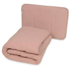 kolderka-i-poduszka-muslinowa-135x100-40x60-cm-rozowa-baby-matex