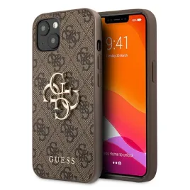 guess-guhcp13m4gmgbr-iphone-13-brazowy-brown-hardcase-4g-big-metal-logo