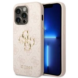 guess-guhcp14l4gmgpi-iphone-14-pro-61-rozowy-pink-hardcase-4g-big-metal-l