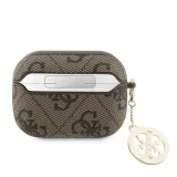 guess-4g-script-pc-pu-charm-case-for-airpods-pro-2-brazowe-stan-nowy