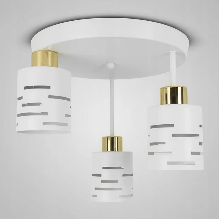lampa-sufitowa-led-3x-e27-zyrandol-plafon-natynkowy-oprawa-biala-salon-stan-nowy