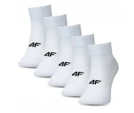 skarpety-4f-meskie-krotkie-5-pak-biale-sportowe-39-42