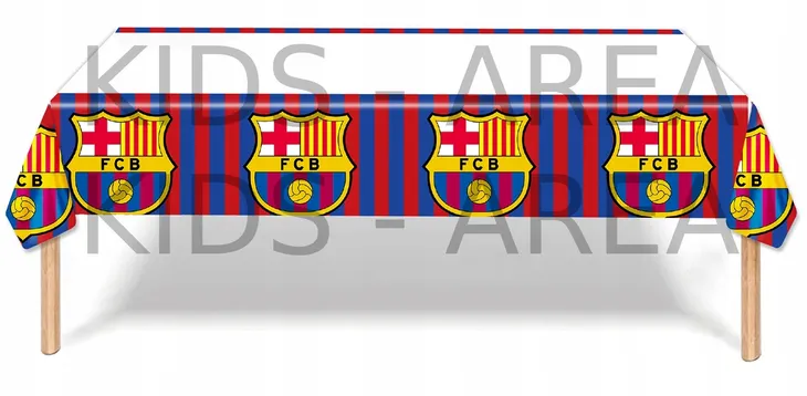 Mata Obrus Cerata stołowa jednorazowa FC BARCELONA BARCA 175 cm x 107 cm
