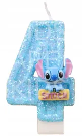 swieczka-urodzinowa-cyfra-cztery-4-stich-stitch-napis-niebieska-impreza