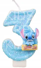 swieczka-urodzinowa-cyfra-trzy-3-stich-stitch-napis-niebieska-impreza