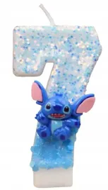 swieczka-urodzinowa-cyfra-siedem-7-stich-stitch-niebieska-impreza-urodziny