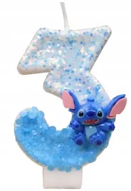 swieczka-urodzinowa-cyfra-trzy-3-stich-stitch-niebieska-impreza-urodziny