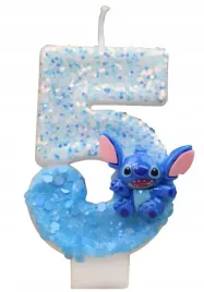 swieczka-urodzinowa-cyfra-piec-5-stich-stitch-niebieska-impreza-urodziny