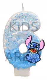 swieczka-urodzinowa-stich-stitch-aloha-cyfra-szesc-6-niebieska-urodziny