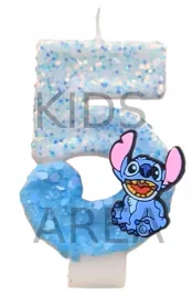 swieczka-urodzinowa-stich-stitch-aloha-cyfra-piec-5-niebieska-urodziny