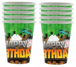 kubeczki-kubki-kubek-papierowe-piksele-gaming-happy-birthday-180-ml-10szt