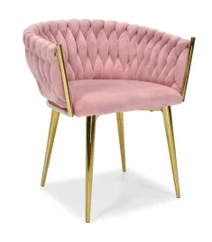 krzeslo-welurowe-rozowe-glamour-zlote-nogi-pleciony-nowoczesny