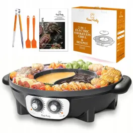 food-party-elektryczny-garnek-grill-2w1-bbq-fondue-raclette-xxl-8-osob