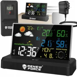 stacja-pogodowa-pogody-meteo-higrometr-barometr-termometr-zegar-dcf