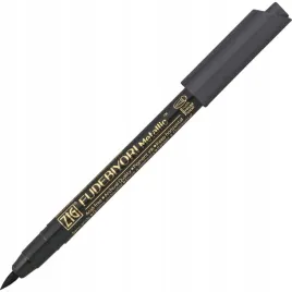 kuretake-pisak-marker-fudebiyori-metallic-black