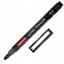 cienkopis-kreslarski-pisak-marker-do-kaligrafii-line-maker-derwent-03-mm