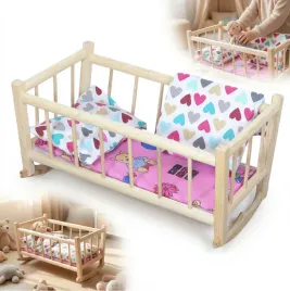 kolyska-retro-drewniana-lozeczko-dla-lalek-posciel-w-duze-serca