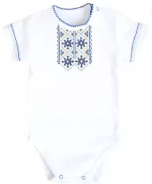niemowlece-body-krotki-rekaw-92-biale-body-z-zolto-niebieskim-haftem
