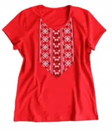 koszulka-damska-l-wyszywanka-t-shirt-haftowany-czerwony-r-48