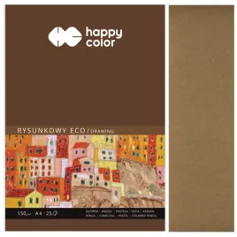 blok-rysunkowy-eco-do-szkicowania-brazowy-ochra-a4-happy-color-150-g-25-k