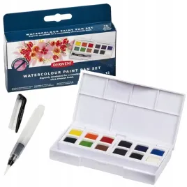 farby-akwarelowe-w-kostkach-derwent-watercolour-12-kolorow-pedzelek