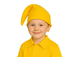 czapka-skrzata-dla-dziecka-zolta-1-szt