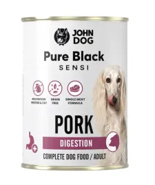 john-dog-pure-black-sensi-digestion-adult-wieprzowina-pork-400g