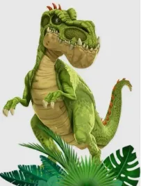 wydruk-cukrowy-na-tort-dinozaury-dinozaur-napis-gratis-a5-12-14cm