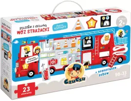 czuczu-puzzle-z-dziurka-23-elementy-woz-strazacki