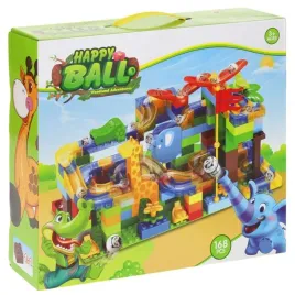 klocki-edukacyjne-168-el-tor-kulkowy-safari-slon-zyrafa-dzungla-jdlt