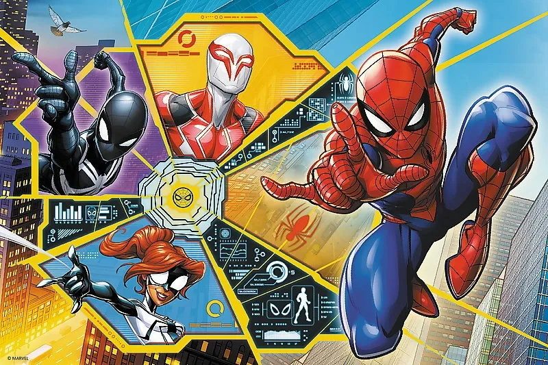 puzzle-60-w-sieci-marvel-spiderman-17372