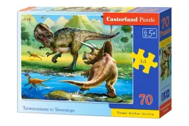 puzzle-70-el-tyrannosaurus-vs-triceratops-castorland-b-070084