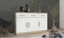 komoda-dab-sonoma-103cm-party-3d3s-grafit-biala