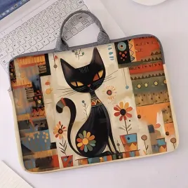 pokrowiec-torba-na-laptop-15-16-czarny-kot-boho-38x26-cm-kwiaty-pop-art