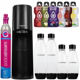 saturator-sodastream-terra-black-4-butelki-zestaw-do-gazowania-wody