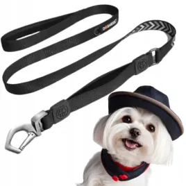 smycz-odblaskowa-dla-psa-do-10kg-tasma-152cm-xs-s-podwojny-uchwyt-dogness