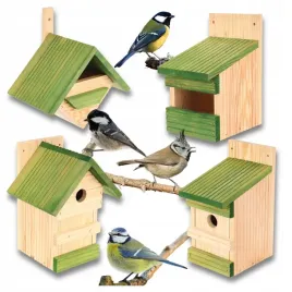 budka-legowa-dla-ptakow-sikorek-kosa-karmnik-domek-mix-4szt