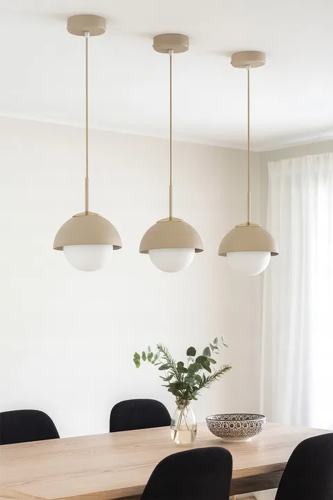 lampa-sufitowa-wiszaca-zyrandol-plafon-ecru-bez-cosmo-stan-nowy