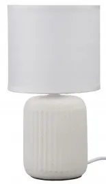 lampka-nocna-z-abazurem-biala-ceramiczna-ryflowana-dion-d1