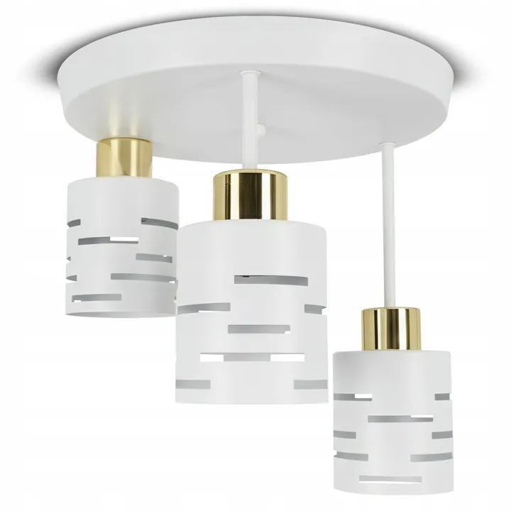 lampa-sufitowa-led-3x-e27-zyrandol-plafon-natynkowy-oprawa-biala-salon-stan-nowy