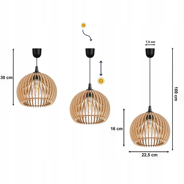 stylowa-lampa-wiszaca-sufitowa-zyrandol-led-boho-drewniana-kula-1-x-stan-opakowania-oryginalne