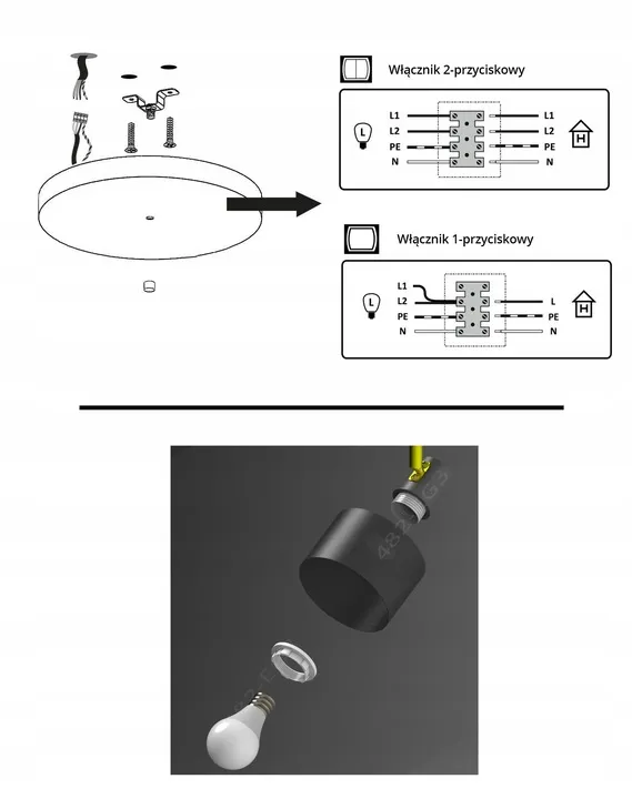 lampa-sufitowa-zyrandol-plafon-czarna-zlota-classic-spot-482-eg3-led